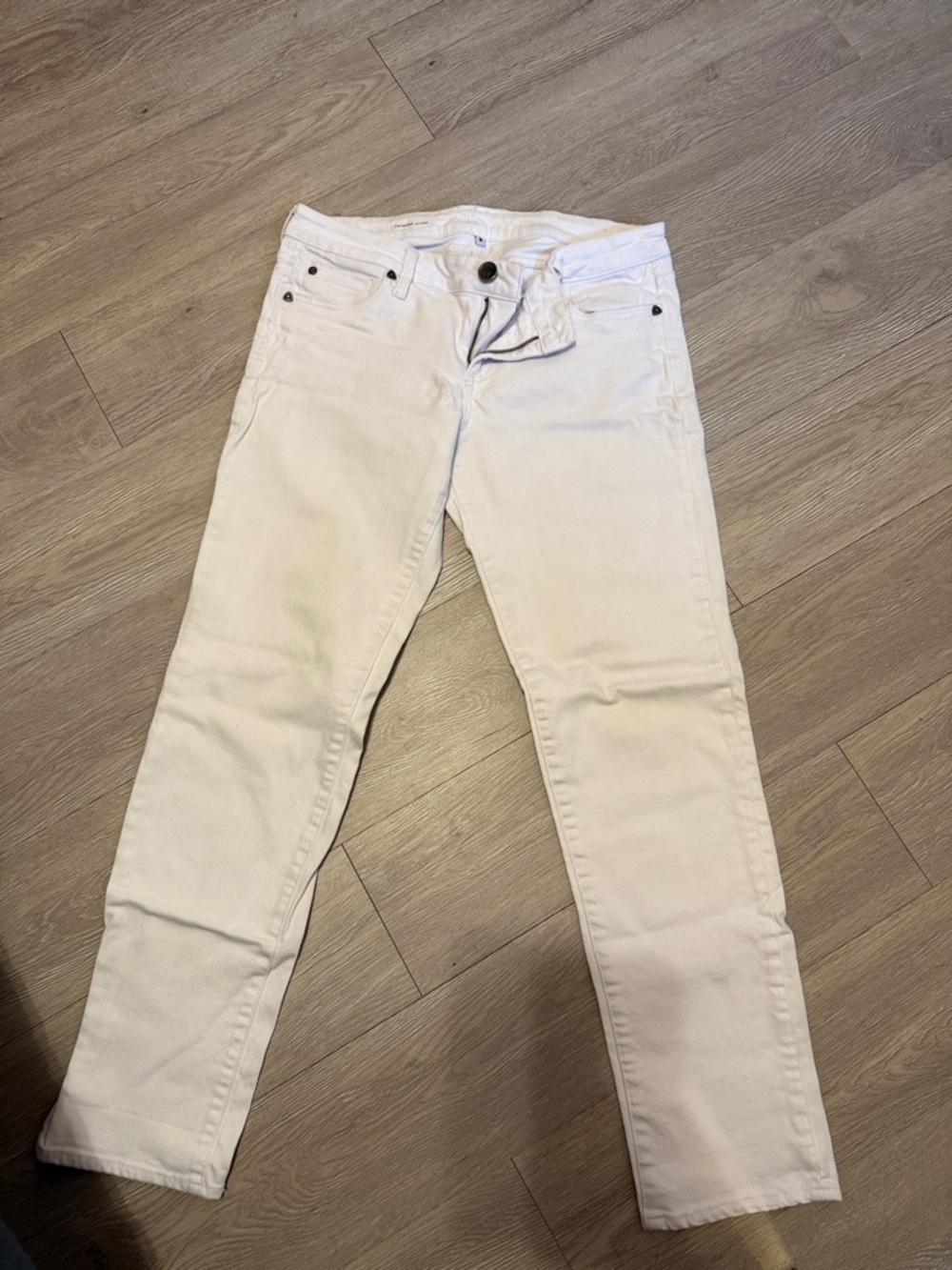 Kut from the Kloth Women's Slim Straight Jeans in White